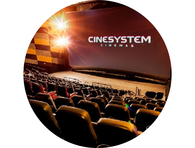 1 ingresso de cinema 2D Cinesystem