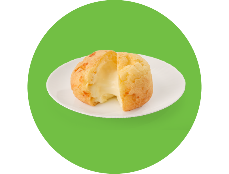 Pão de queijo com requeijão